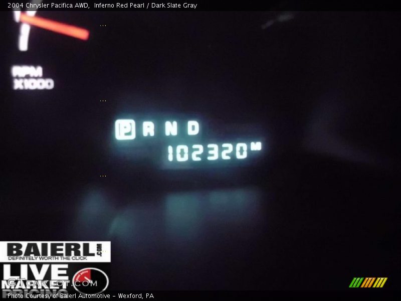 Inferno Red Pearl / Dark Slate Gray 2004 Chrysler Pacifica AWD
