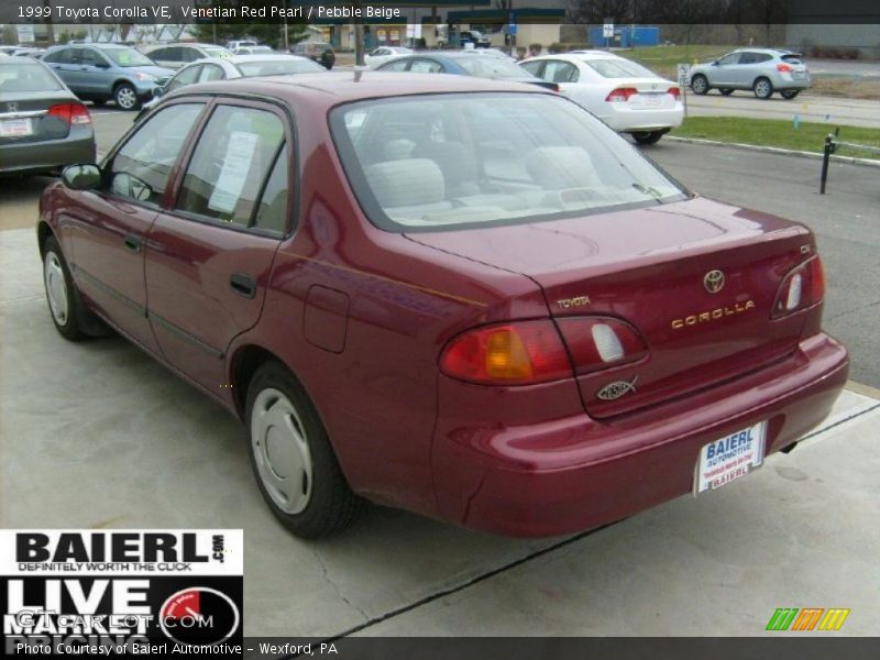 Venetian Red Pearl / Pebble Beige 1999 Toyota Corolla VE