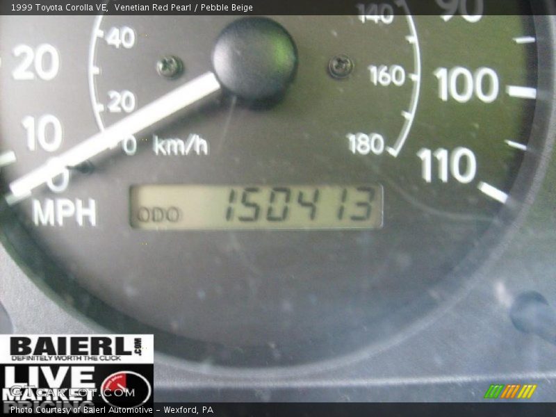 Venetian Red Pearl / Pebble Beige 1999 Toyota Corolla VE