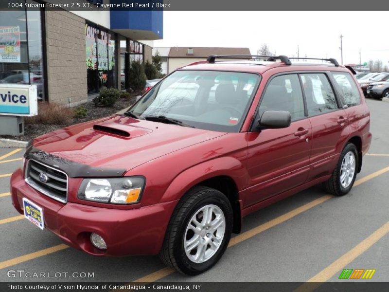 Cayenne Red Pearl / Black 2004 Subaru Forester 2.5 XT