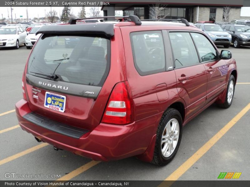 Cayenne Red Pearl / Black 2004 Subaru Forester 2.5 XT