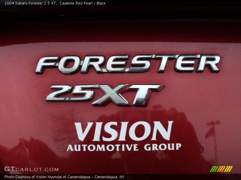 Cayenne Red Pearl / Black 2004 Subaru Forester 2.5 XT