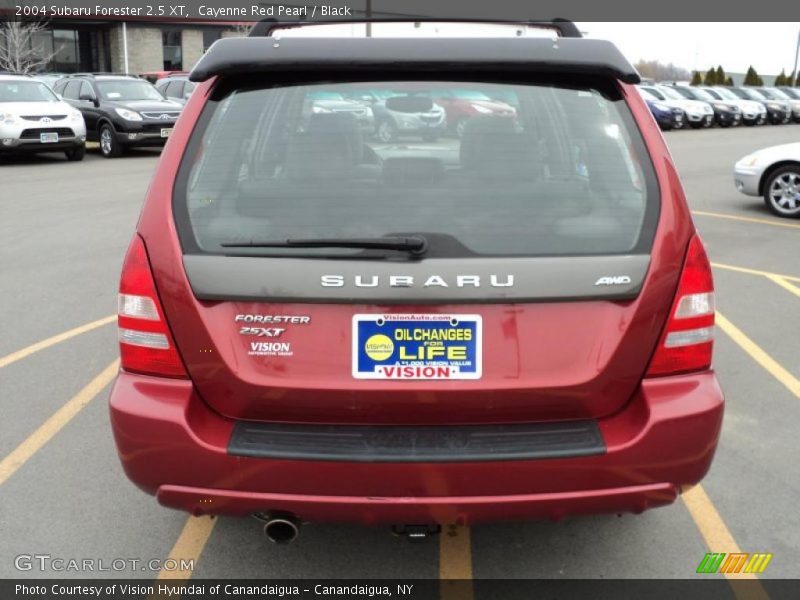 Cayenne Red Pearl / Black 2004 Subaru Forester 2.5 XT