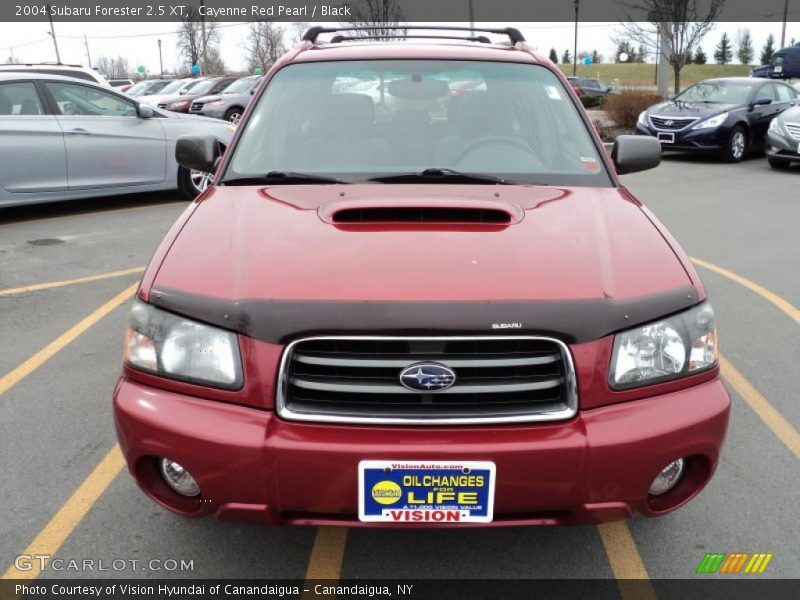 Cayenne Red Pearl / Black 2004 Subaru Forester 2.5 XT