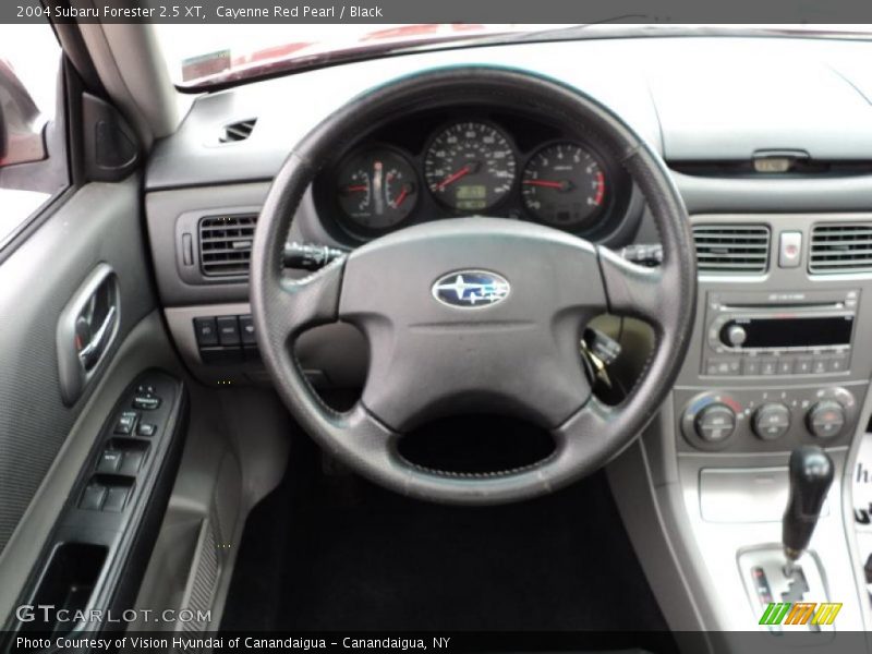 Cayenne Red Pearl / Black 2004 Subaru Forester 2.5 XT