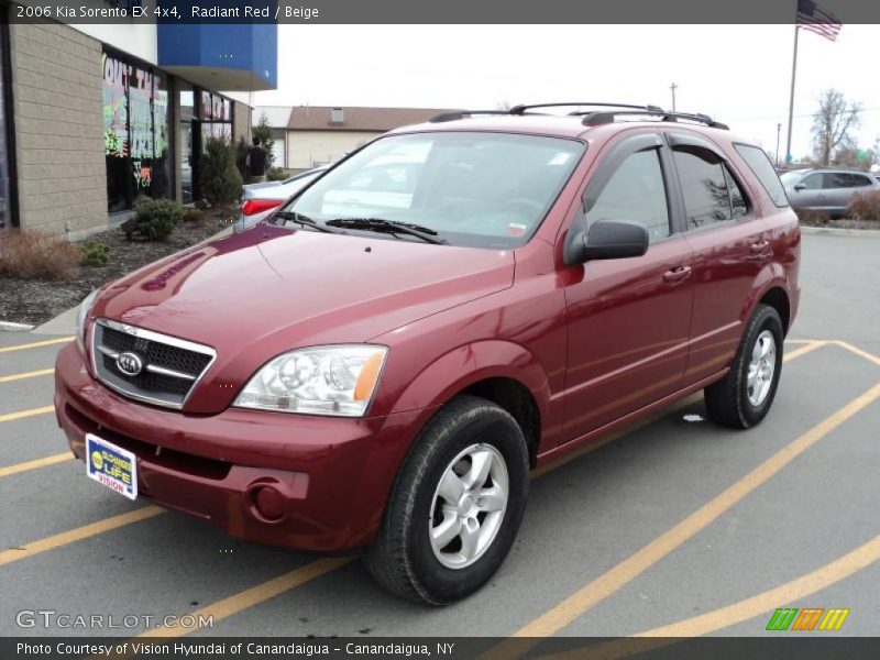 Radiant Red / Beige 2006 Kia Sorento EX 4x4