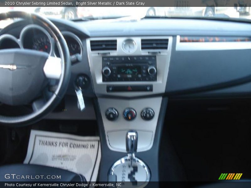 Bright Silver Metallic / Dark Slate Gray 2010 Chrysler Sebring Limited Sedan