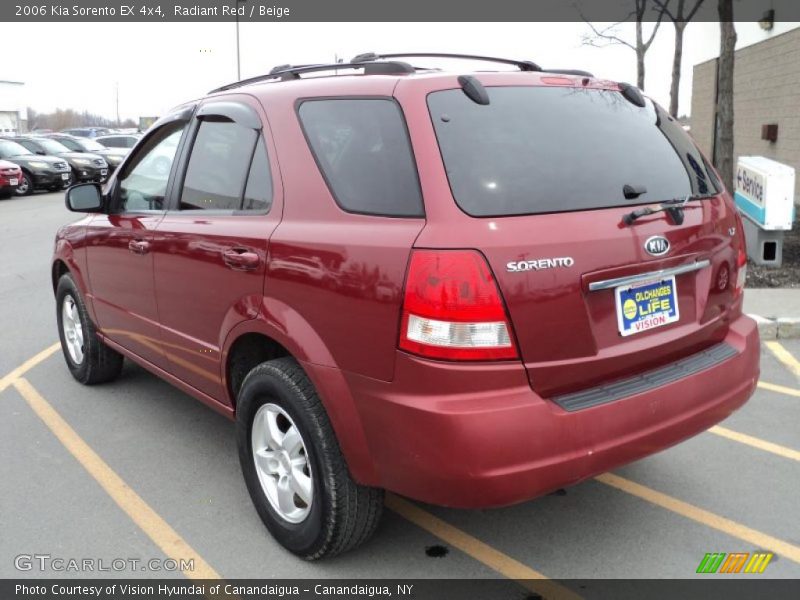 Radiant Red / Beige 2006 Kia Sorento EX 4x4