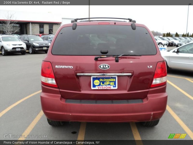 Radiant Red / Beige 2006 Kia Sorento EX 4x4