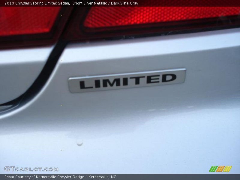 Bright Silver Metallic / Dark Slate Gray 2010 Chrysler Sebring Limited Sedan