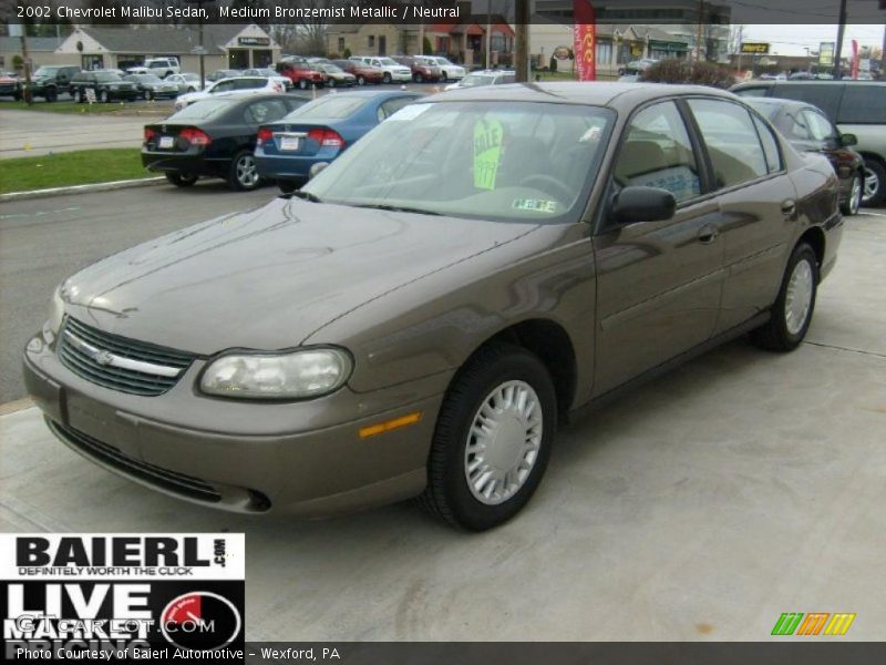 Medium Bronzemist Metallic / Neutral 2002 Chevrolet Malibu Sedan