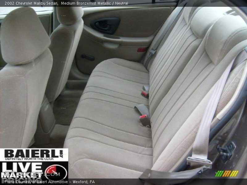 Medium Bronzemist Metallic / Neutral 2002 Chevrolet Malibu Sedan