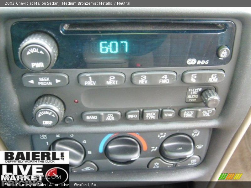 Medium Bronzemist Metallic / Neutral 2002 Chevrolet Malibu Sedan