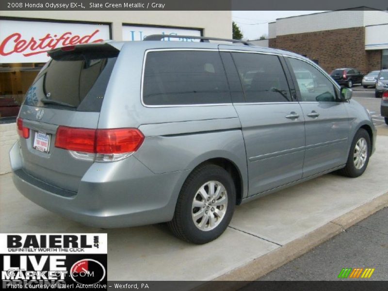 Slate Green Metallic / Gray 2008 Honda Odyssey EX-L