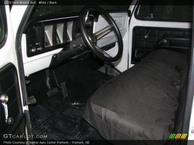  1978 Bronco 4x4 Black Interior