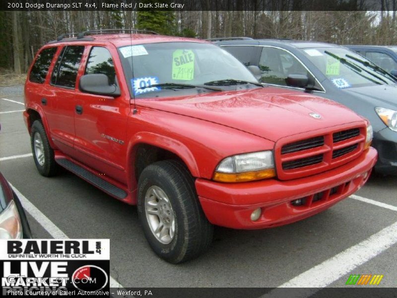 Flame Red / Dark Slate Gray 2001 Dodge Durango SLT 4x4