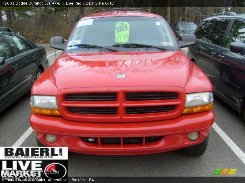 Flame Red / Dark Slate Gray 2001 Dodge Durango SLT 4x4
