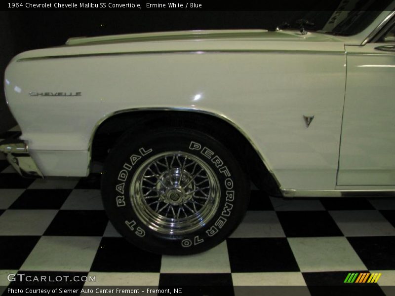Ermine White / Blue 1964 Chevrolet Chevelle Malibu SS Convertible