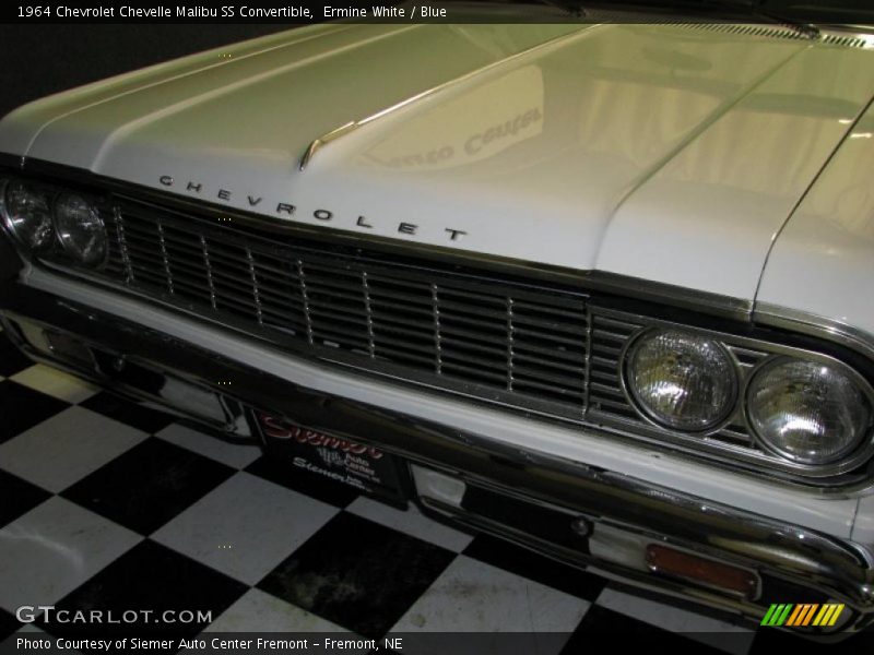 Ermine White / Blue 1964 Chevrolet Chevelle Malibu SS Convertible