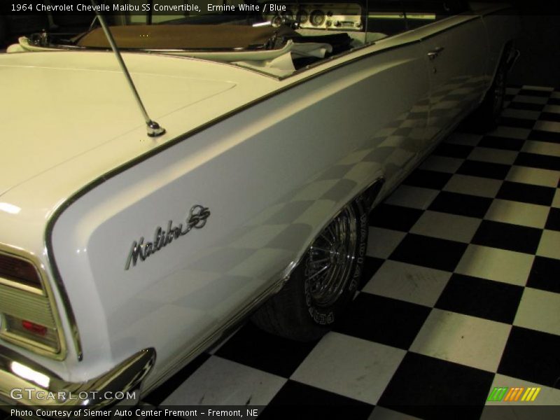 Ermine White / Blue 1964 Chevrolet Chevelle Malibu SS Convertible