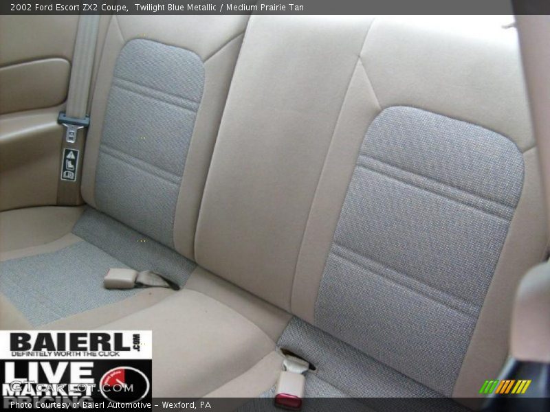 Twilight Blue Metallic / Medium Prairie Tan 2002 Ford Escort ZX2 Coupe