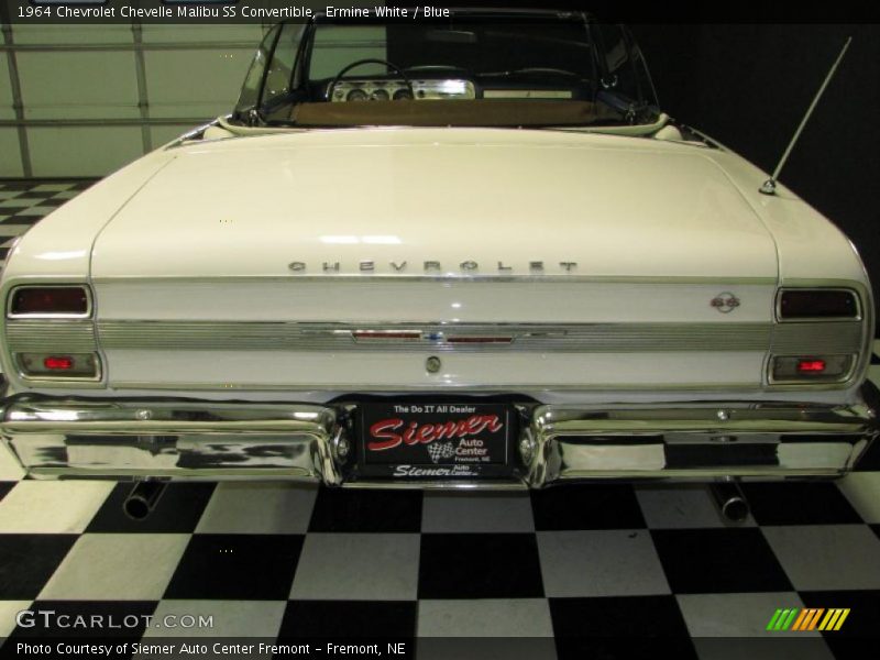 Ermine White / Blue 1964 Chevrolet Chevelle Malibu SS Convertible