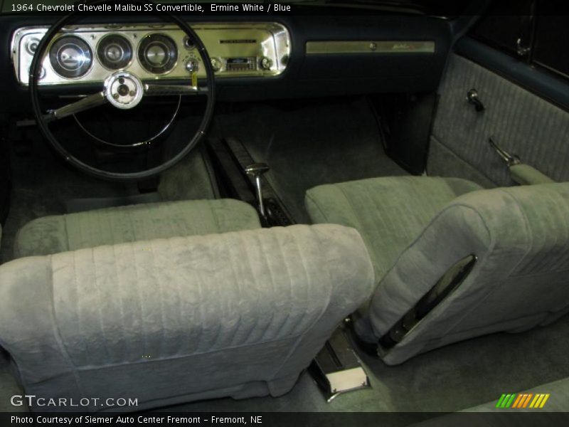 Ermine White / Blue 1964 Chevrolet Chevelle Malibu SS Convertible
