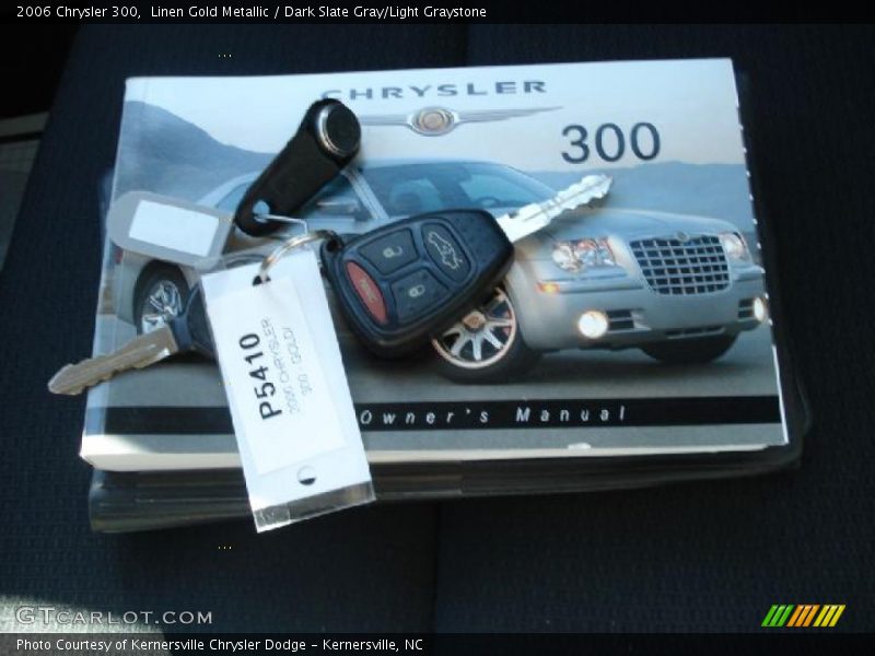 Linen Gold Metallic / Dark Slate Gray/Light Graystone 2006 Chrysler 300