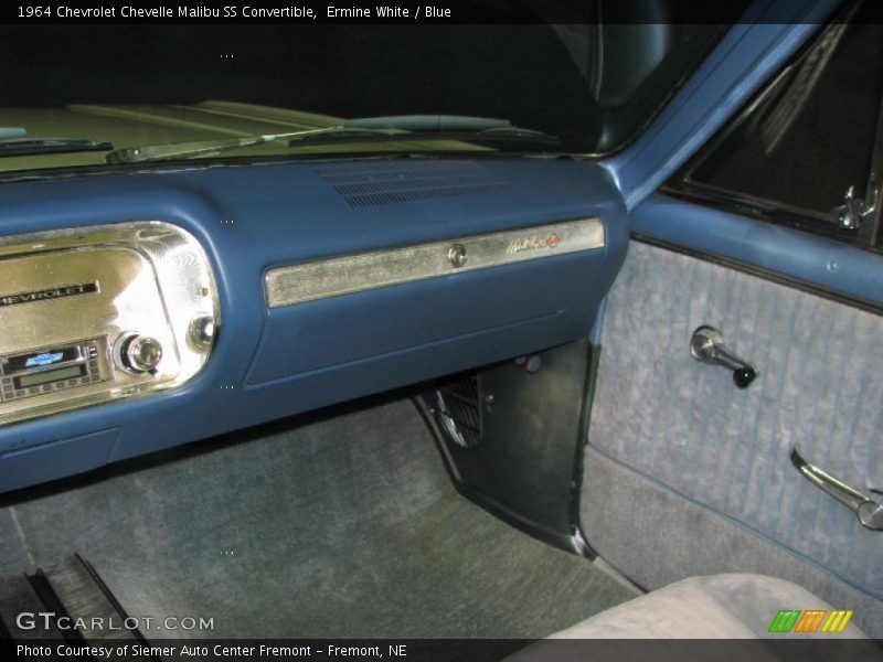 Ermine White / Blue 1964 Chevrolet Chevelle Malibu SS Convertible