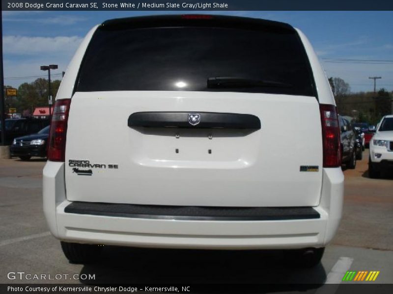 Stone White / Medium Slate Gray/Light Shale 2008 Dodge Grand Caravan SE