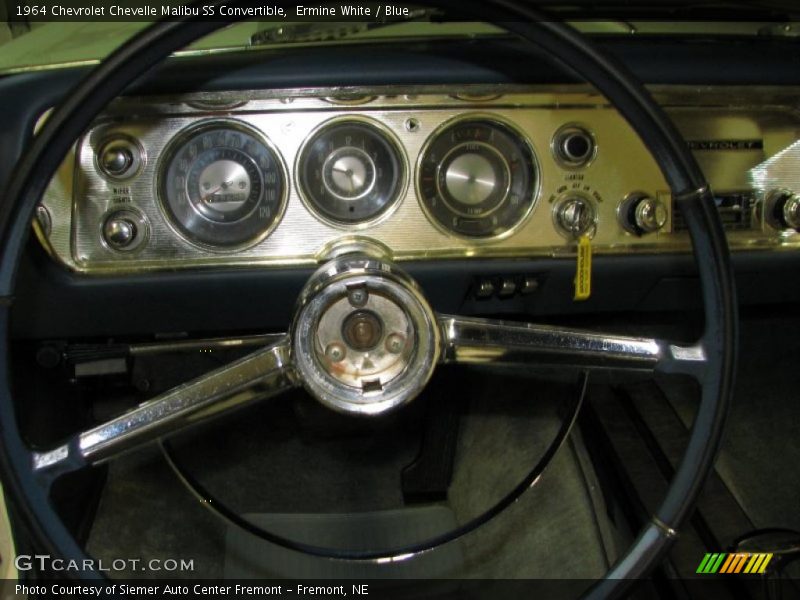 Ermine White / Blue 1964 Chevrolet Chevelle Malibu SS Convertible