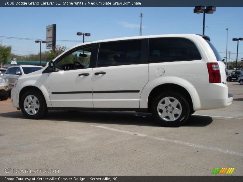 Stone White / Medium Slate Gray/Light Shale 2008 Dodge Grand Caravan SE