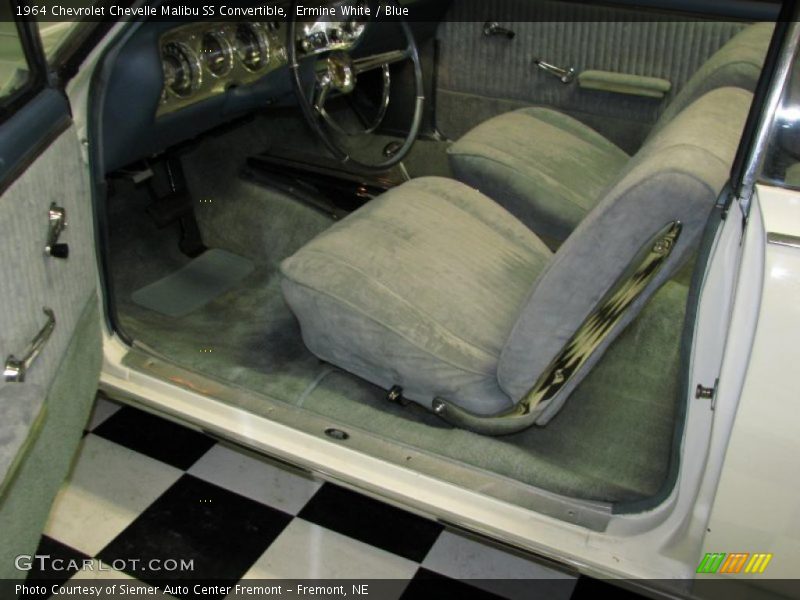 Ermine White / Blue 1964 Chevrolet Chevelle Malibu SS Convertible