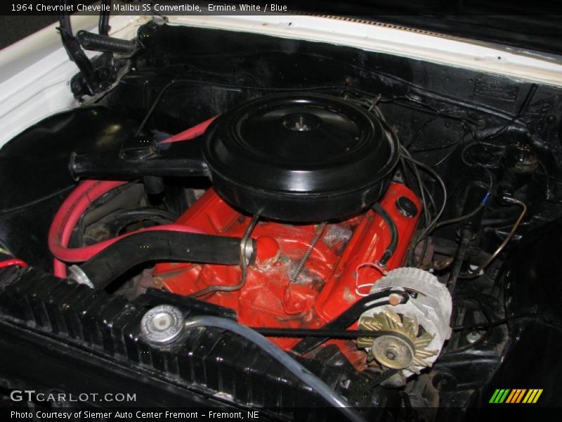 Ermine White / Blue 1964 Chevrolet Chevelle Malibu SS Convertible
