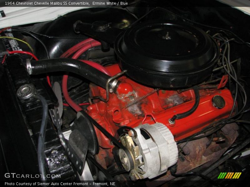 Ermine White / Blue 1964 Chevrolet Chevelle Malibu SS Convertible