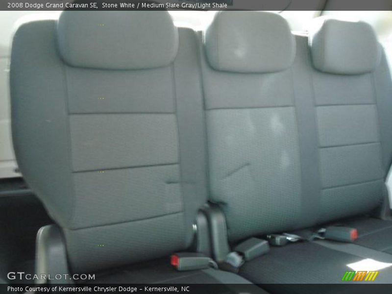 Stone White / Medium Slate Gray/Light Shale 2008 Dodge Grand Caravan SE