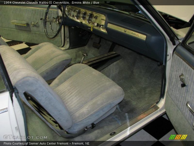 Ermine White / Blue 1964 Chevrolet Chevelle Malibu SS Convertible