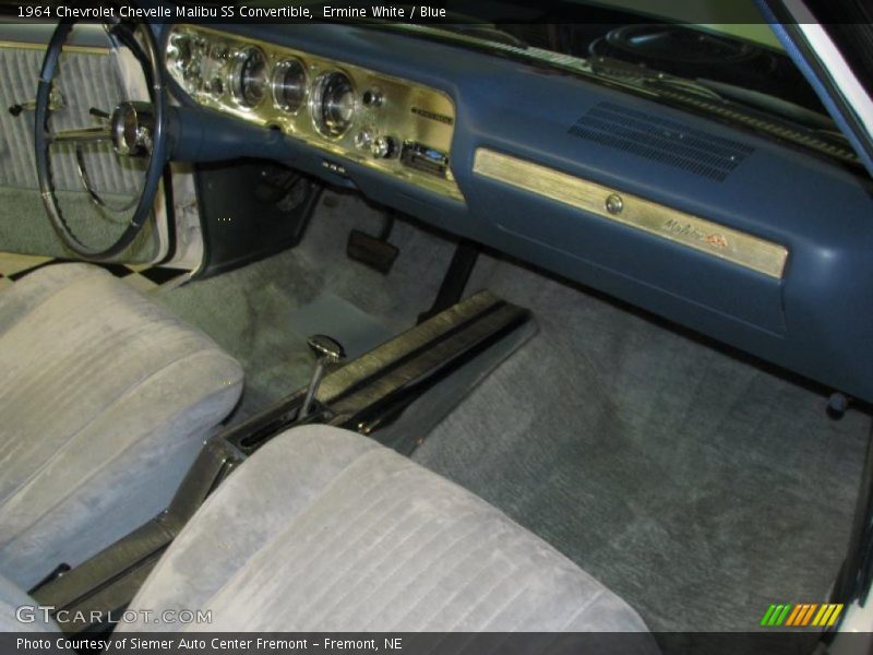 Ermine White / Blue 1964 Chevrolet Chevelle Malibu SS Convertible