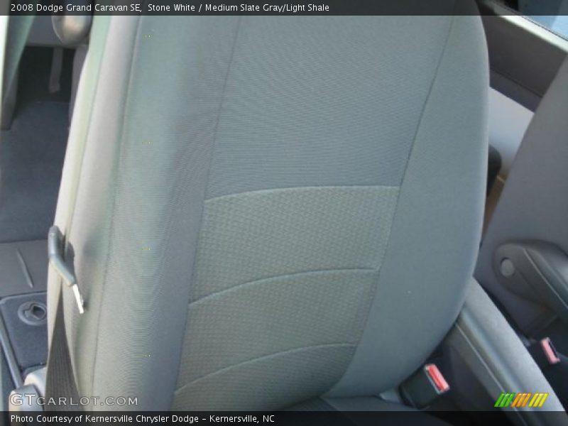 Stone White / Medium Slate Gray/Light Shale 2008 Dodge Grand Caravan SE