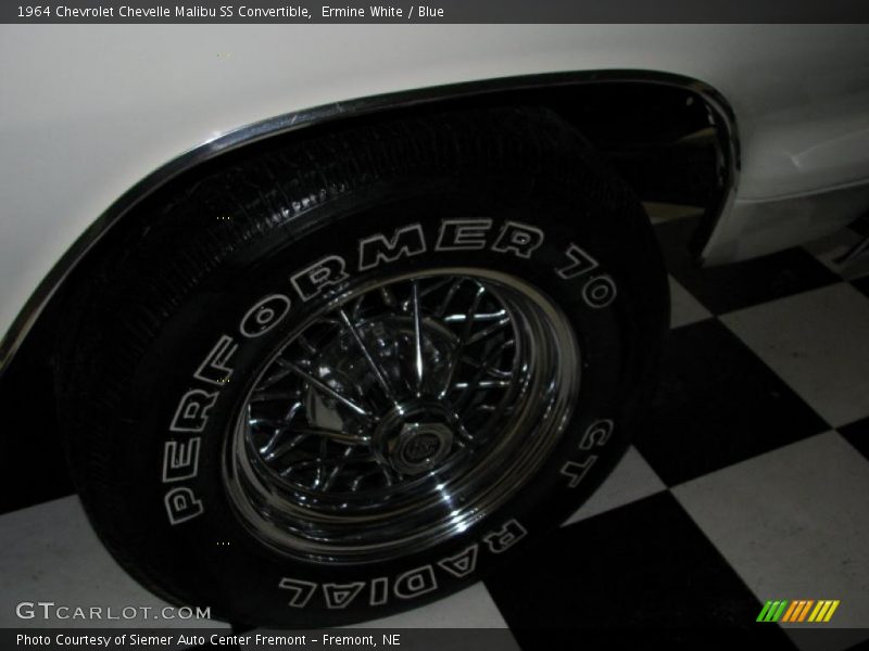 Ermine White / Blue 1964 Chevrolet Chevelle Malibu SS Convertible