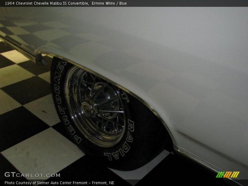 Ermine White / Blue 1964 Chevrolet Chevelle Malibu SS Convertible