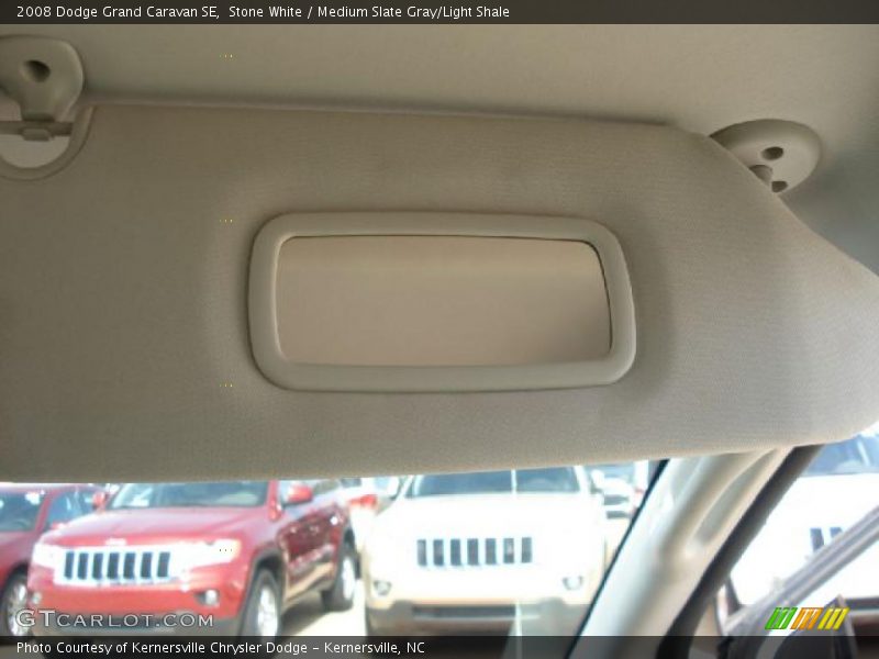 Stone White / Medium Slate Gray/Light Shale 2008 Dodge Grand Caravan SE