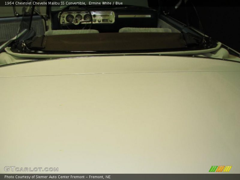 Ermine White / Blue 1964 Chevrolet Chevelle Malibu SS Convertible