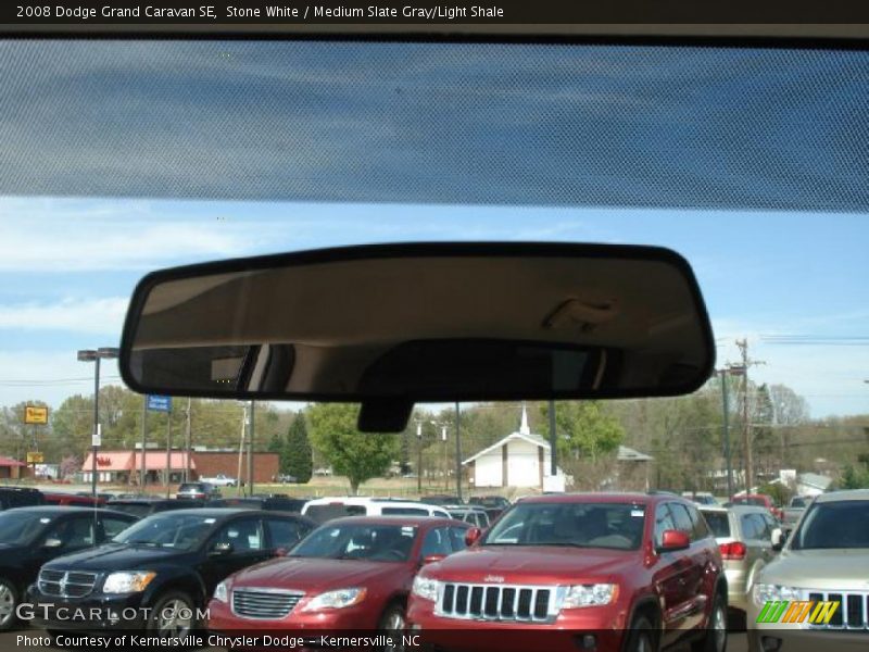 Stone White / Medium Slate Gray/Light Shale 2008 Dodge Grand Caravan SE