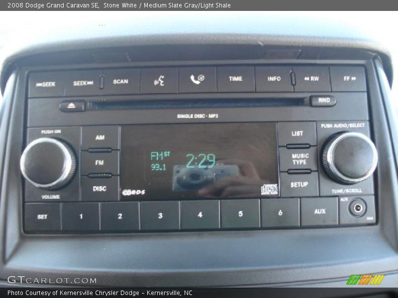 Stone White / Medium Slate Gray/Light Shale 2008 Dodge Grand Caravan SE