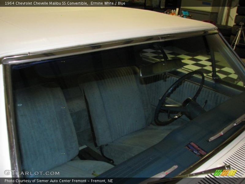 Ermine White / Blue 1964 Chevrolet Chevelle Malibu SS Convertible