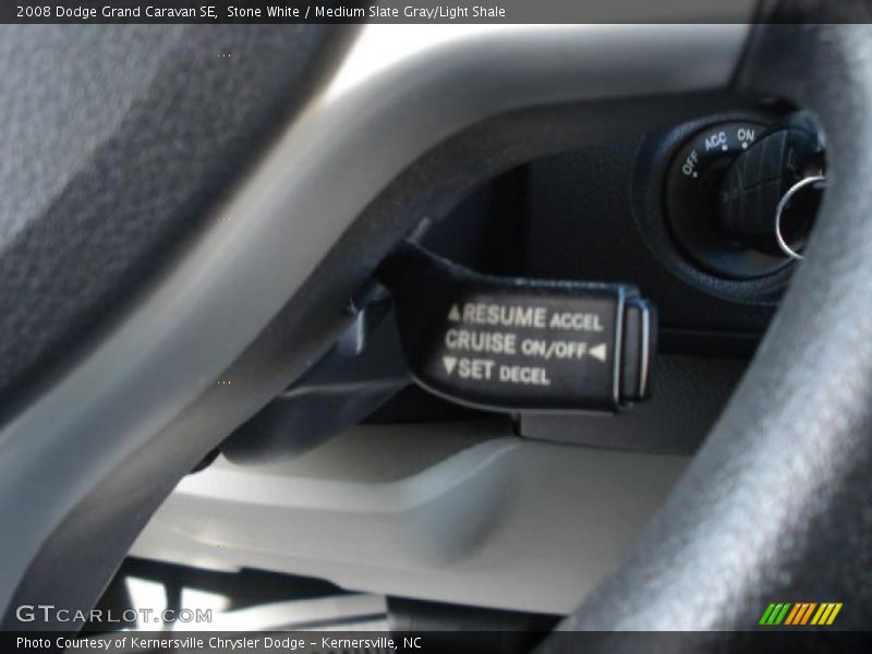 Stone White / Medium Slate Gray/Light Shale 2008 Dodge Grand Caravan SE