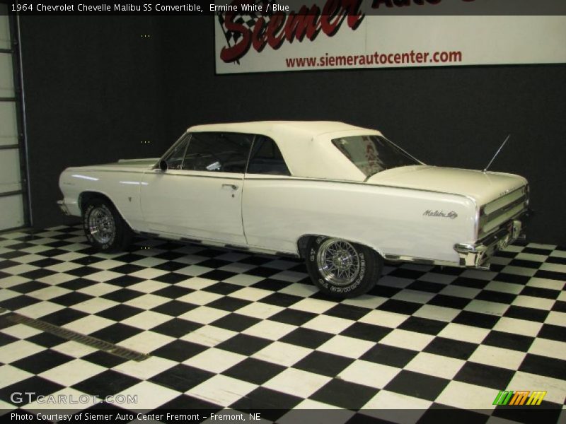 Ermine White / Blue 1964 Chevrolet Chevelle Malibu SS Convertible