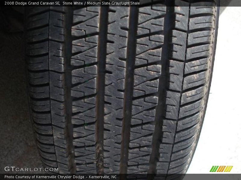Stone White / Medium Slate Gray/Light Shale 2008 Dodge Grand Caravan SE