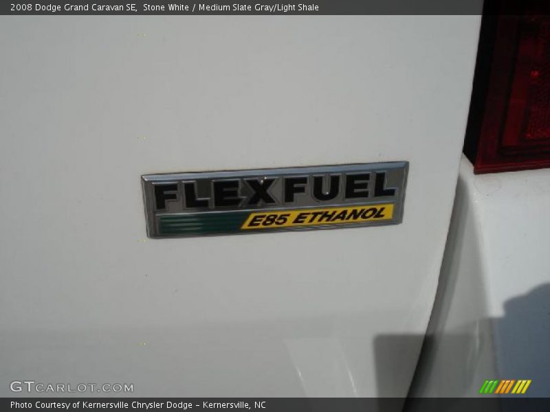 Stone White / Medium Slate Gray/Light Shale 2008 Dodge Grand Caravan SE